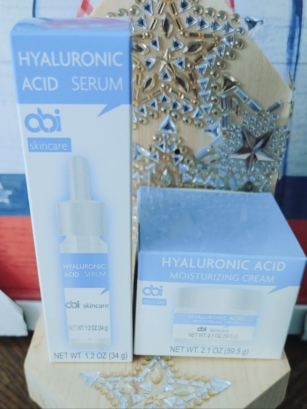 ABI Hyaluronic Acid Serum & Moisturizing Cream - Light Blue